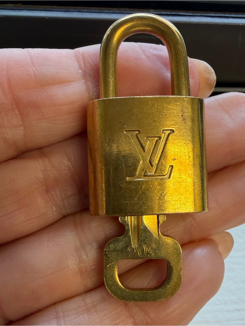 Louis Vuitton Gold Padlock and Key Set - Picture 6 of 6
